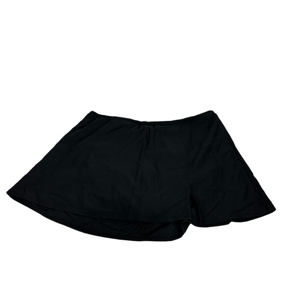 Black Upstream Womens Skirted Shorts Size 22W Nylon/Spandex Blend - Picture 1 of 6